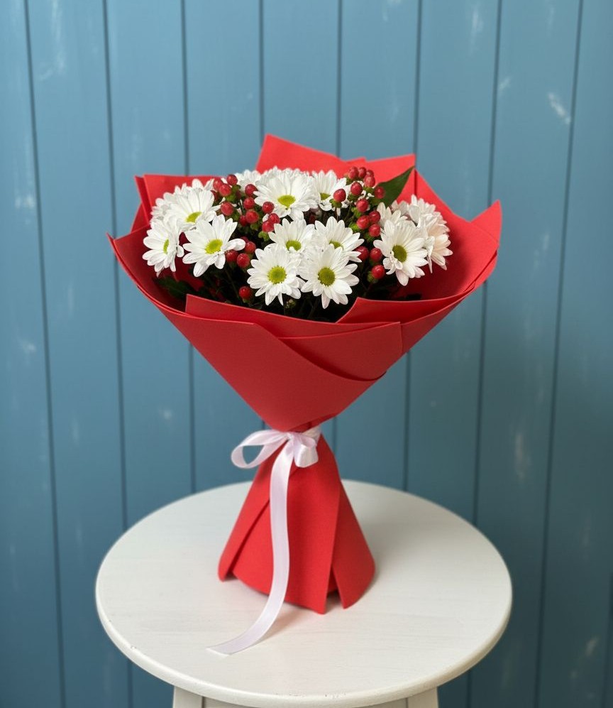 Букет цветов из: Хризантемы в Новомихайловском