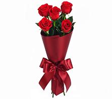 Букет 5 Красных роз Эдлесс Лав в Новомихайловском