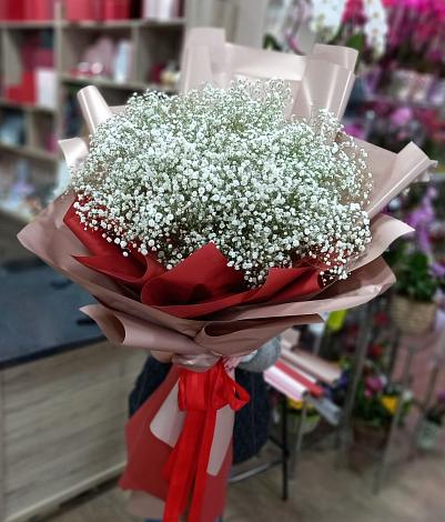 Букет цветов из: Гипсофила в Новомихайловском