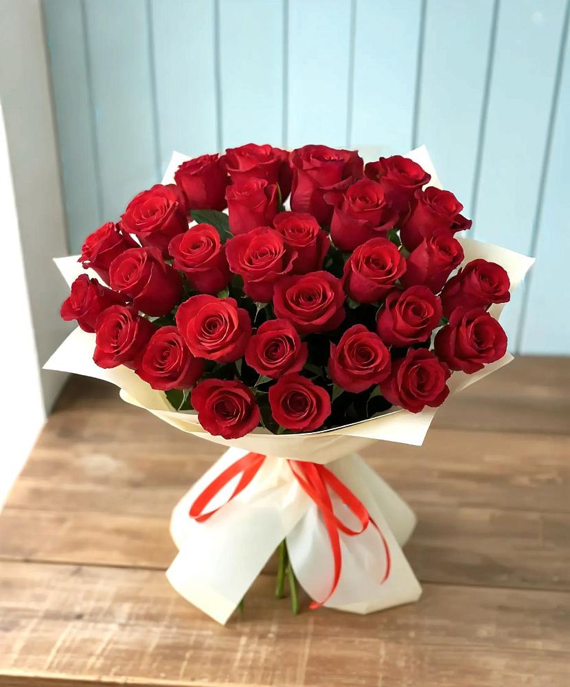 Букет 29 Красных роз в Новомихайловском