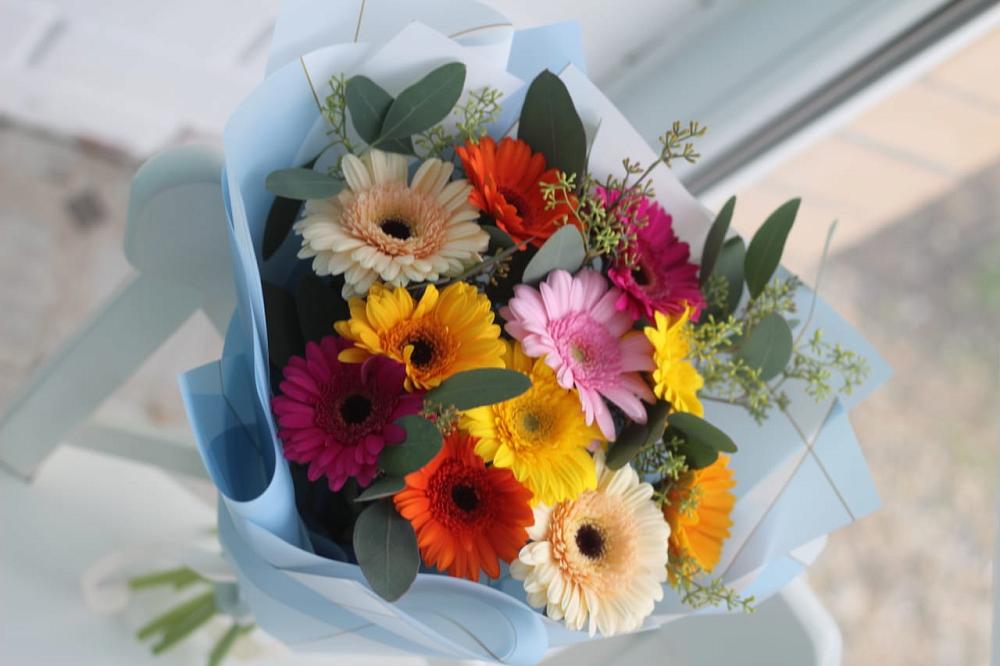 Букет цветов из: Герберы в Новомихайловском