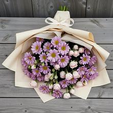 Букет цветов из:  Розы и Хризантемы в Новомихайловском