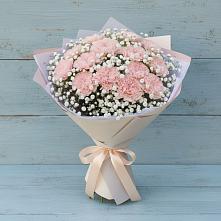 Букет цветов из:  Гвоздики в Новомихайловском