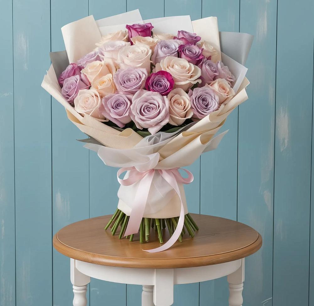 Букет цветов из: Розы в Новомихайловском