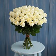 Букет 51 Белая роза Эдлесс Лав #REPLACE_PRED# Новомихайловском