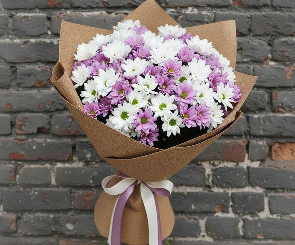 Букет цветов из: Хризантемы в Новомихайловском
