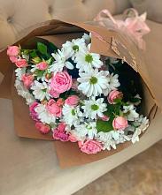 Букет цветов из:  Розы и Хризантемы в Новомихайловском