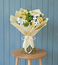 Букет цветов из:  Хризантемы и Розы #REPLACE_PRED# Новомихайловском