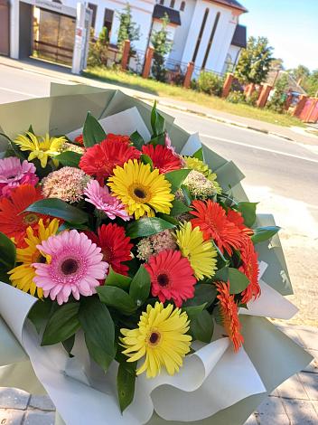 Букет цветов из: Герберы в Новомихайловском