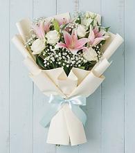 Букет цветов из:  Лилии #REPLACE_PRED# Новомихайловском