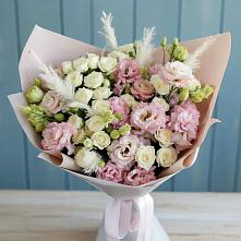 Букет цветов из:  Альстромерии и Розы в Новомихайловском