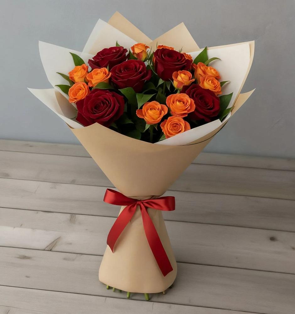 Букет Любовь и восторг в Новомихайловском